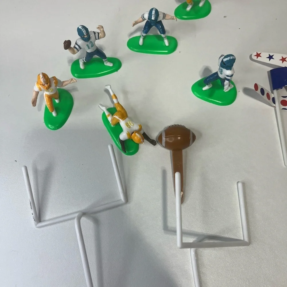 Football Touchdown Cake Topper  Decorating Set